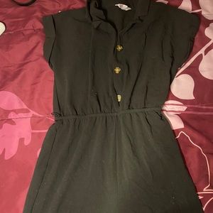 Simple black jumpsuit